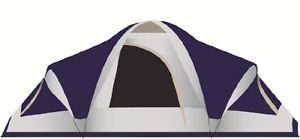 Stansport Grand 18 3-room Tent - 8 Person[s] Capacity - 3 Room[s] - Mesh