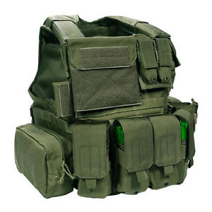 FLYYE FORCE RECON (LAND) MOLLE PLATE CARRIER CORDURA POUCH RELEASABLE VEST