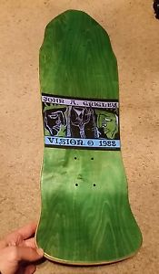 Vision 1988 Vintage John A. Griglby MINI 2  Skateboard GREEN Rare Pro Model Deck