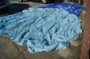 SPORT PRO 1984 HUGE PARACHUTE MADE IN THE USA CAROLINA BLUE COLOR UNTESTED