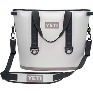 Yeti Coolers Hopper 40 Portable Cooler Fog Gray/Tahoe Blue YHOP40