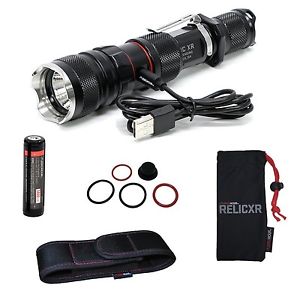 ZeroHour  Relic XR Compact Tactical Flashlight with Integrated USB Battery Ba...