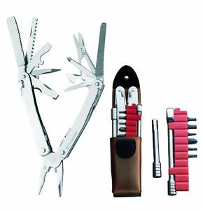 Victorinox SwissTool Spirit Plus Pinza Multiuso Svizzera con Fodero in Pelle, Ac