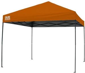 Quik Shade Canopy Tent Instant Outdoor Protector Shelter Cover 10 x 10 ft Orange