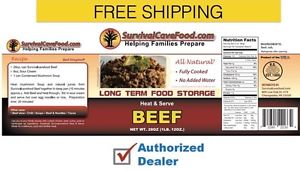 New Survival Cave - Canned meat food storage beef 1 case (12 cans) - 28oz can