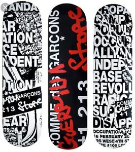 RARE Comme des Garçons LA Guerilla Store Skate Decks Supreme Rei Kawakubo KAWS