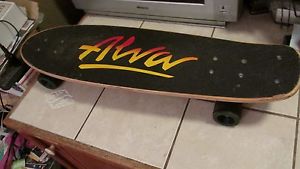 Vintage Alva Wood Skateboard + Tracker Trucks + Kryptonic Wheels + Power Pivot