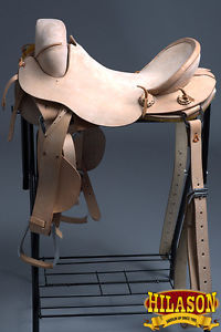 BX207BZ-A HILASON CLASSIC SERIES HAND-MADE RODEO BRONC RIDING SADDLE 16