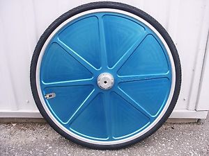 1 pr Blue Anodized 28" WEB race sulky wheels