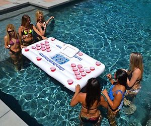 Pool Portable 6 Feet Cooler Social Floating Game Party Beer Pong Table