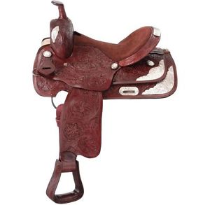 Tough-1 Saddle Western Santo Silver Show Full Bars 15" Light RK9015