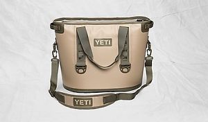 Yeti Hopper 30 Soft Side Cooler Ice Chest Bag Field Tan/Blaze Orange BRAND NEW