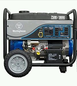 Gas Powered Portable Generator with Electric Start - 7500 Running Watts