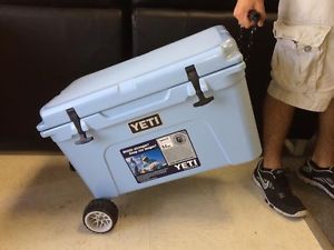 New Single Axle Yeti Tundra Keep Cold Ice Longer Wheel Lock Box Rolling Camping