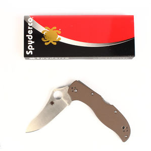 Spyderco Stretch 2 C90GBNPE2 Pocket Knife 3-5/8" Folding Blade Plain Edge