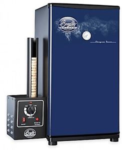 Bradley SmokerÂ® Designer Series 4 Rack Food Smoker Blue New Hickory Apple Set