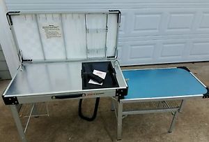 Vintage Coleman Exponent Camp Kitchen Sink Stove Table & Storage Food Prep