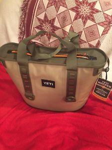 YETI Hopper 30 Soft Sided Cooler Field Tan/Blaze Orange. BRAND NEW!