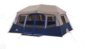 Ozark Trail 10 Person 2 Room Instant Cabin Tent Outdoor Camping Hiking Family