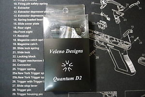 *Worldwideshipping* Veleno Designs Quantum D2 Black Finished