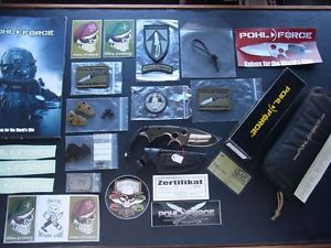 Pohl Force Hornet XL Knife & Sammlungsauflösung Sticker Patches Scales etc.