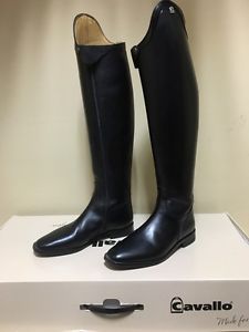 Cavallo Insignis Patent Trim Dressage Boot Black US 7.5 (calf 36cm height 49cm)