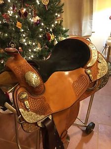 Horse Saddle Vic Bennett Silver Show Saddle ...Rare..Mint Condition..!!