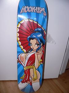 Hook Ups Skateboard Deck - Naughty Geisha 1 - RARE Vintage BRAND NEW