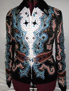 Stunning Show Jacket Custom Dripping In Colorful Swarovski Crystals!