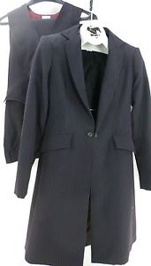 Reed Hill Saddleseat Ld 3p suit Dark Ink Navy Pin  poly size 12 - USA