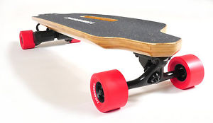 ZAGADUNGA electric longboard - 2400W double motor wireless control - RED wheels