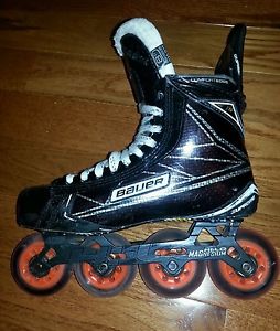 Bauer supreme 1s inline hockey skates 8D converted with hi lo magnesium chassis