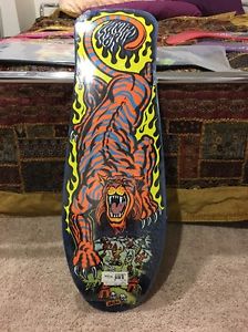 Santa Cruz Salba Tiger Powell SMA Alva Sims Deck Made In USA Rare Blue Stain