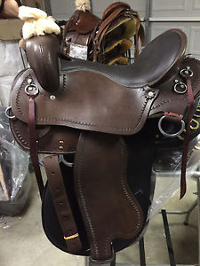 17" TN Saddlery Gaited Western Sample English Leather