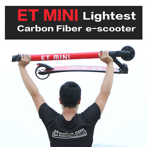 ET MINI The lightest carbon fiber foldable electric scooter ebike 40Km range