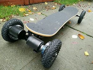 Electric Mountainboard with dual motors at 3300W compare w/ Trampa Assembled USA