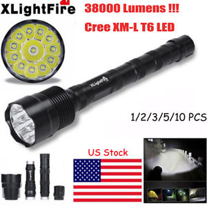 XLightFire 38000LM CREE XML T6 5 Mode 18650 LED Flashlight Torch Lamp lot BRIGHT