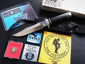 SOG Bowie S1 Trident  S2 Navy Seal Team Messer Seki Japan Hattori MINT / Box