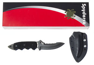 Spyderco Pygmy Warrior G-10 Black Blade PlainEdge & SpyderEdge FB29GPSBBK