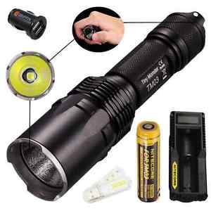 Bundle: Nitecore TM03 CREE XHP70 LED 2800 Lumens Tactical Flashlight With 18650