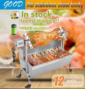 Stainless Steel Charcoal Pig/Lamb/Chicken,coat,vegetable BBQ Roaster machine