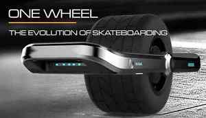 One Wheel Electric Skateboard - Ultra Wide Tire - Gray