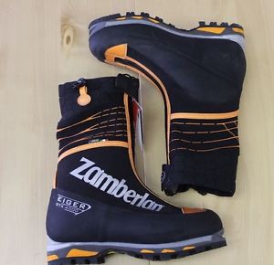 Zamberlan 4000 Eiger GTX RR Mountaineering Boots, Size 8, Orange/Black