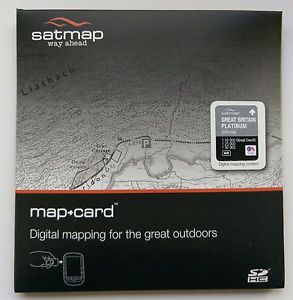 Satmap Active 10 12 Platinum Whole Great Britain GB MapCards SD North & South