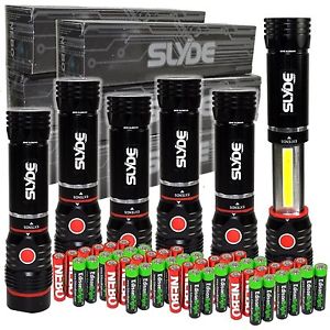 6 pack Nebo Slyde 250 Lumen LED flashlight/Worklight 6156 and 24 X EdisonBrig...