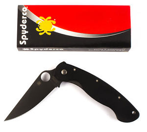 Spyderco C36PBK Military Folding Knife All Black