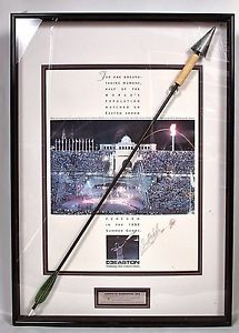 1992 Barcelona Summer Olympics Torch Arrow Easton & Martin Archery AUTOGRAPHED