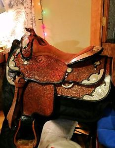 Custom Made Blue Ribbon Western Show Saddle