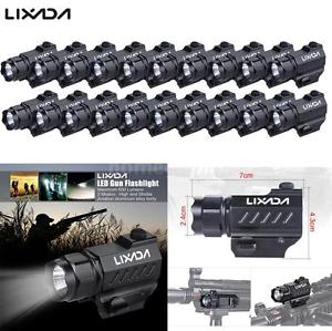 10X LED Tactical Gun Flashlight Handgun Torch Light 2 Modes Maximum 600LM F1S9