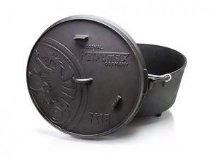 Petromax Fuego olla 17,3 Litros ft18 mit Pies Cast iron